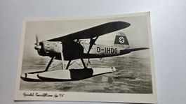Ansichtskarte altes Militärflugzeug 2 WK Wasserflugzeug