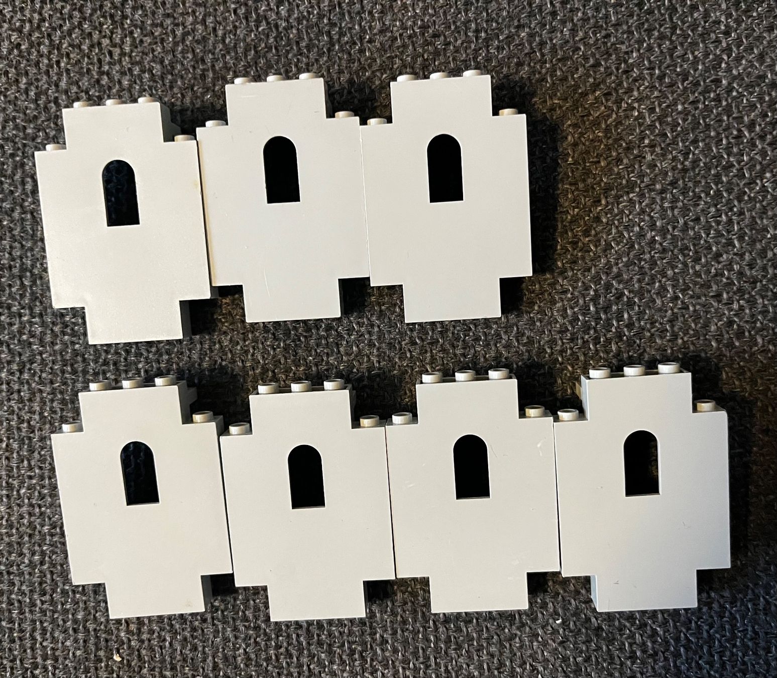 Lego Giocattoli: 7x Lego Burgmauer (grau)  #4444 – Usato da Birmenstorf AG venduto da Stricker11
