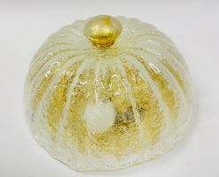 Glas Deckenlampe / Wandlampe Vintage Design Gold Optik