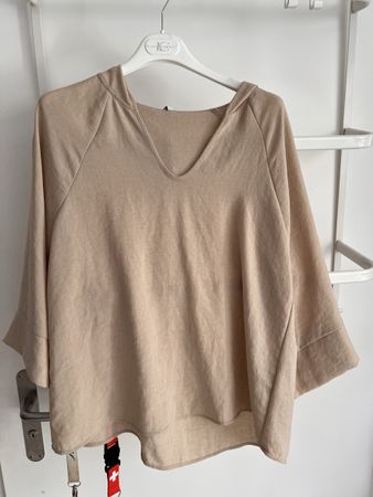Ania Schierholt Hoodie Beige Grösse 40 guter Zustand