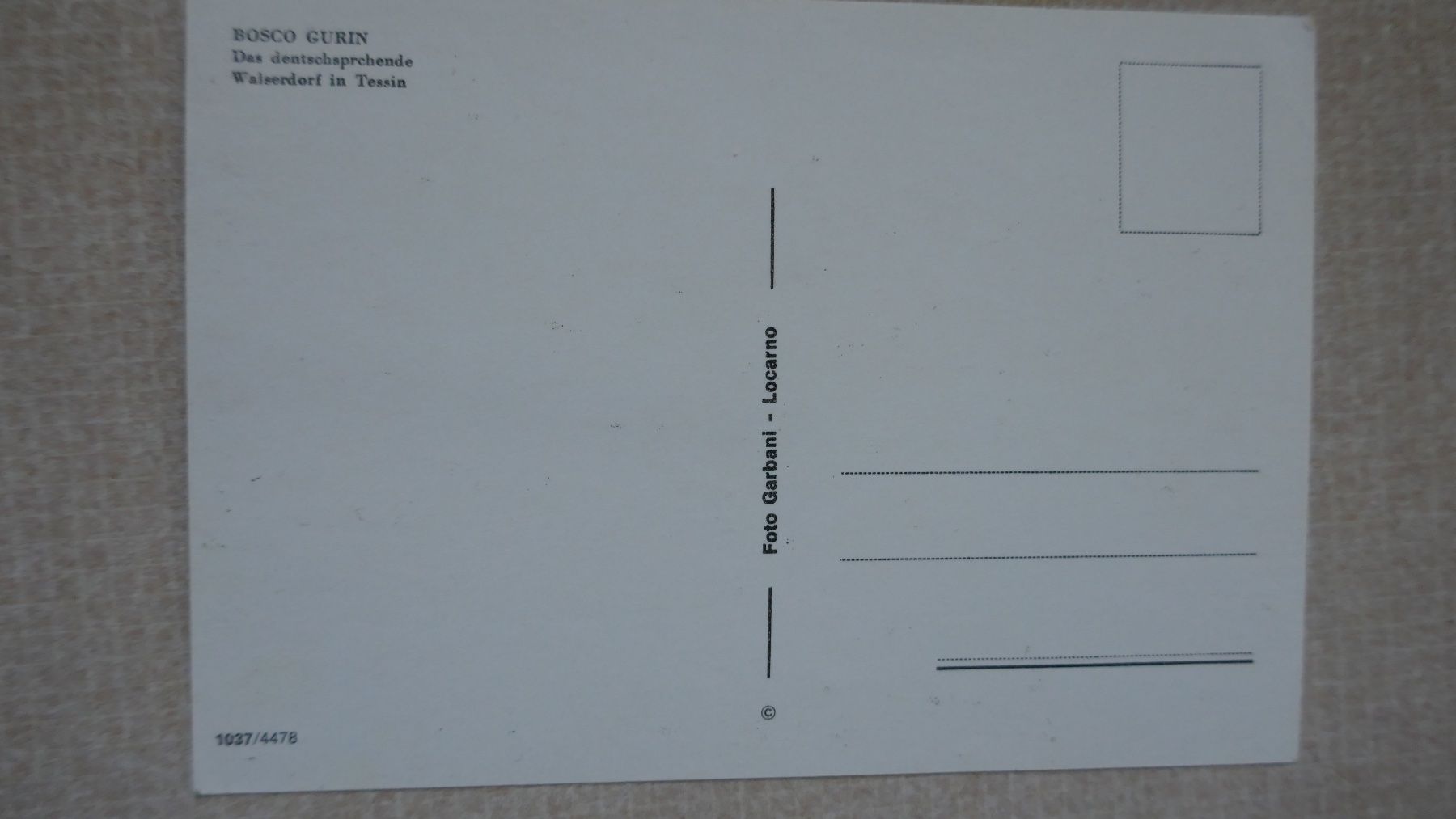 Cartoline postali: Bosco Gurin – Usato da Oberriet SG venduto da ret_7j2k 1