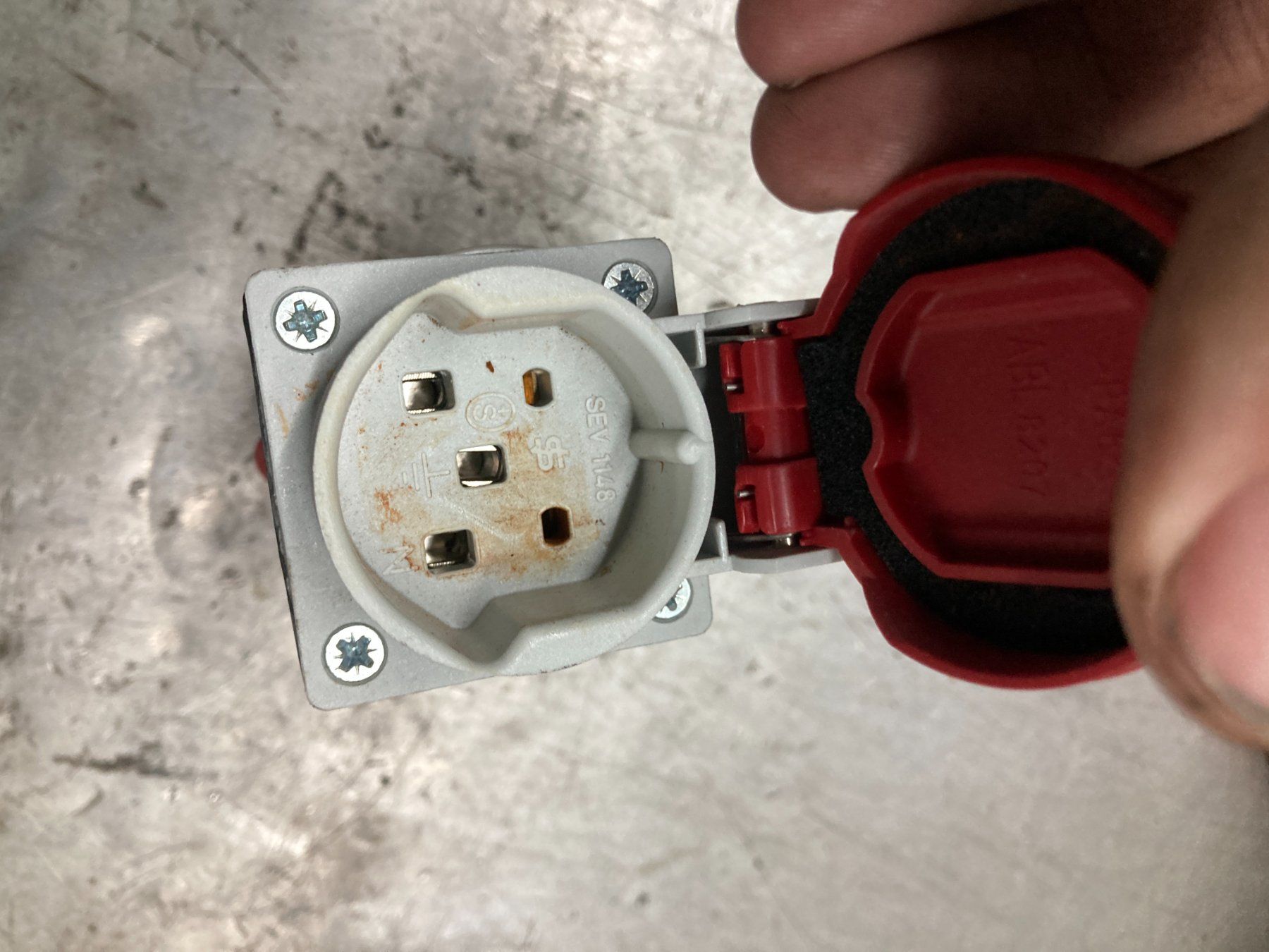Stecker: STECKO 16A 5 polig CEE Starkstrom Kupplung – Gebraucht aus Cham von WB2223 1