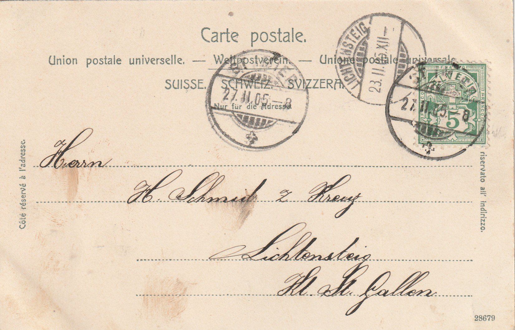 Cartoline postali: Ansichtskarte St.Imier Usine électrique 1905 – Usato da Rupperswil venduto da Ema10 1