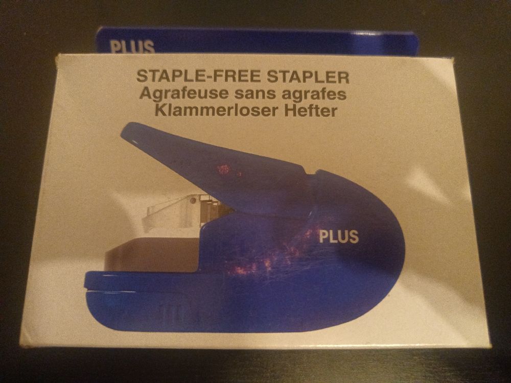 Klammerlose Hefter Stapler Agrafeuse sans agrafes 1