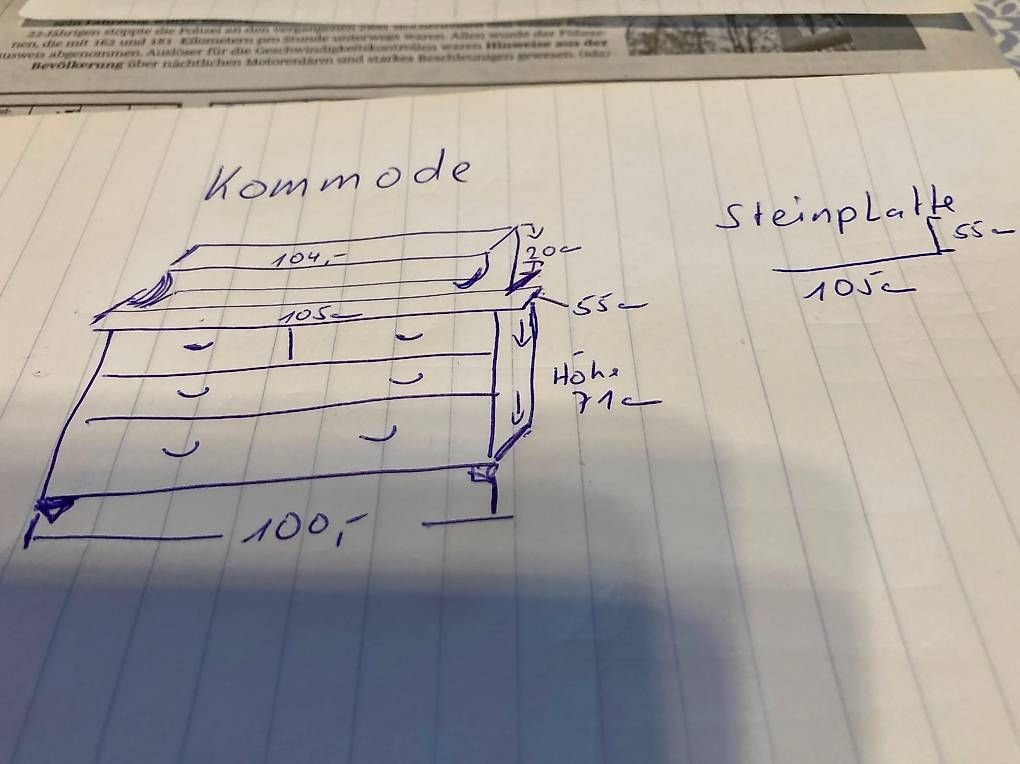 Commodes: Holzkommode – D'occasion à Riedern par Benissima01 4