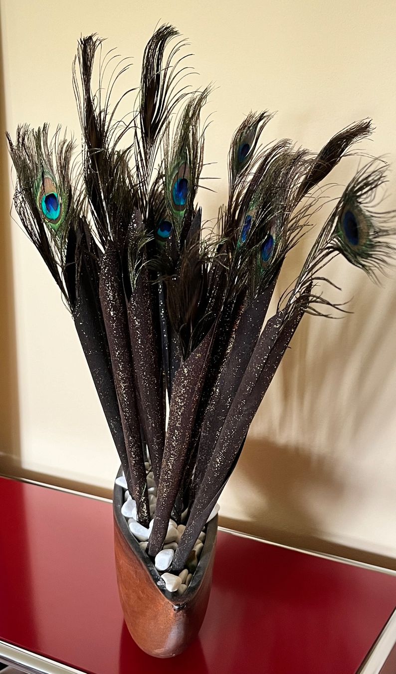 Tutte le decorazioni: Deko Vase mit Pfauenfedern – Usato da Aarau venduto da PPhof96 1