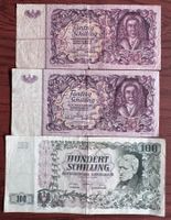 Banknoten Österreich Schilling 50er 100er 1951 & 1956