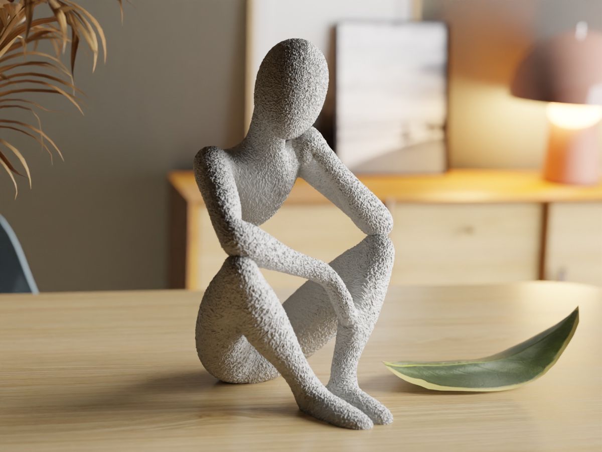 Skulpturen & Statuen: Sculpture décorative "Ressonance Céleste" texturée – Neu und originalverpackt aus Genève von Versa3D.ch