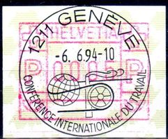 1994 GENEVE VOLLSTEMPEL AUF AUTOMATENMARKE - MA33