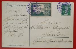 1913 - Flugpost - Vorläufer - Burgdorf - Karte