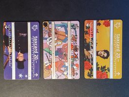 3 Taxcards aus der Schweiz (PTT / Telecom à 20 CHF)