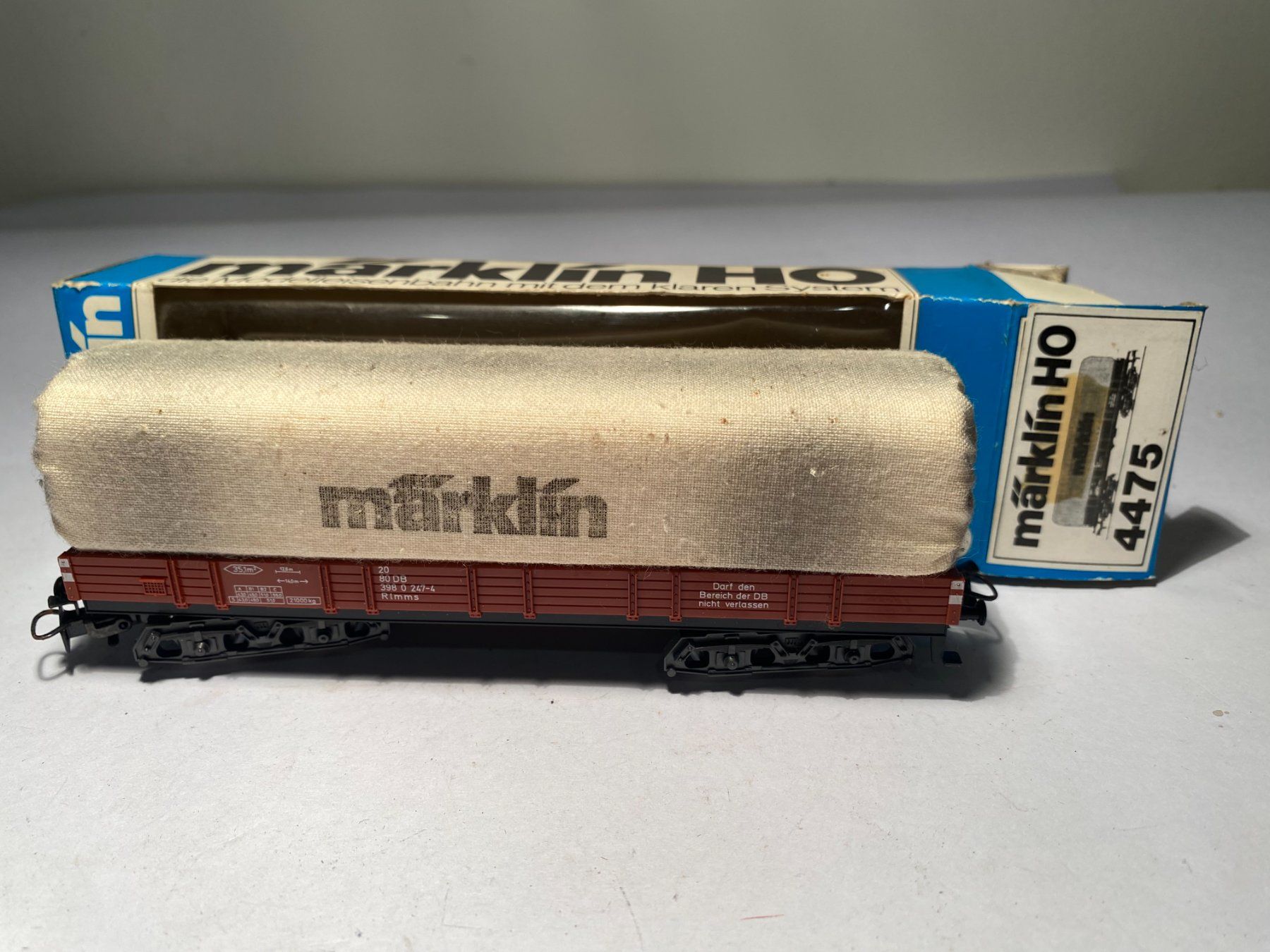 Märklin Modelleisenbahnen: Märklin Planenwagen "MÄRKLIN" DB, AC-Achsen – Gebraucht aus Buchrain von Modellbahn11