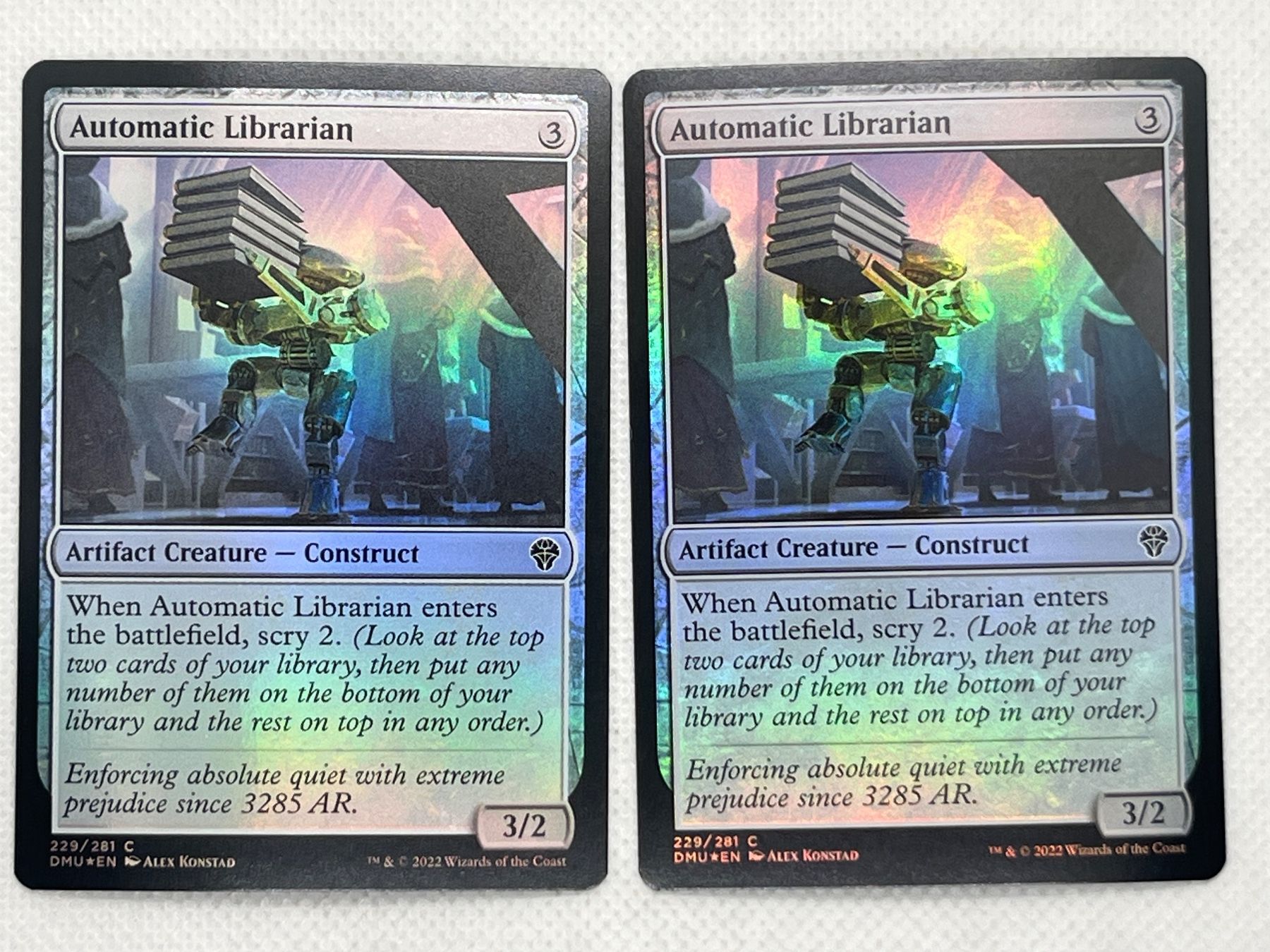 Magic The Gathering Carte collezionabili: MTG Automatic Librarian DMU 229 Englisch Foil Common 2x – Usato da Hinterkappelen venduto da Kim1992