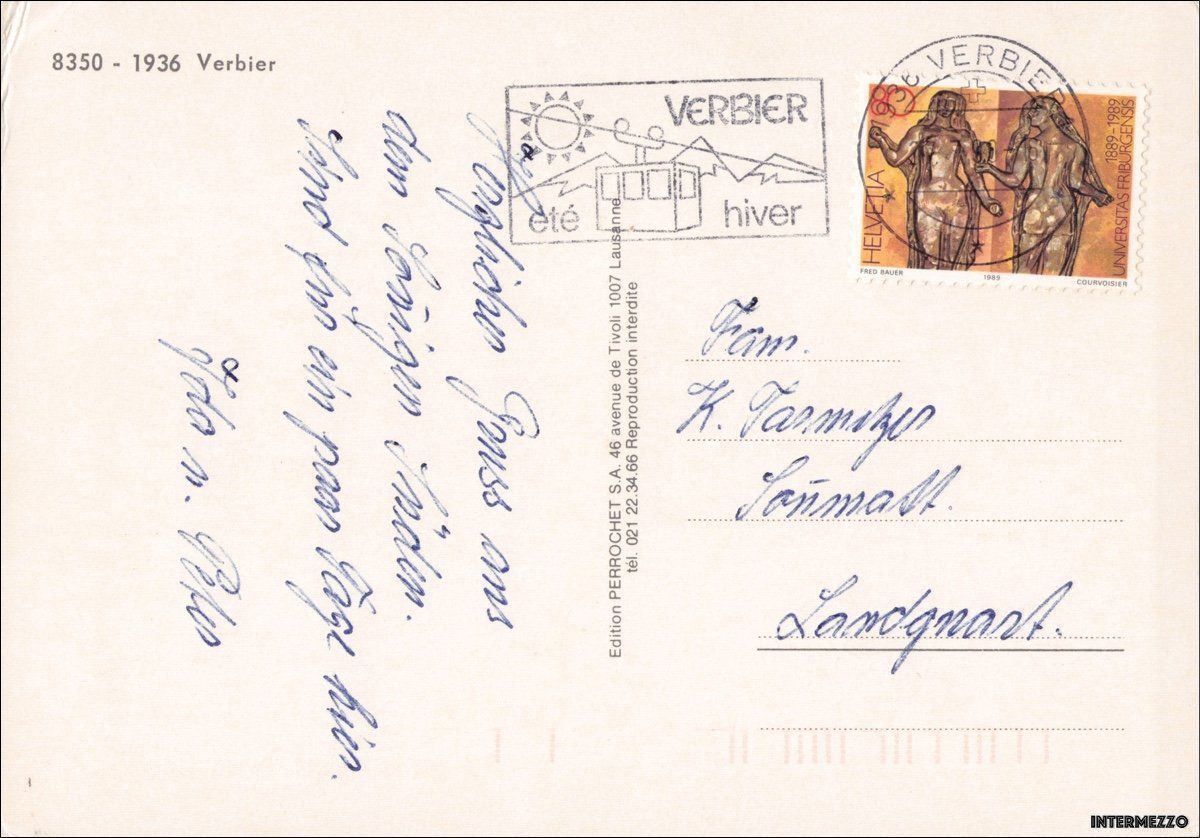 Cartoline postali: Verbier VS // Panorama // Sommer – Usato da Basel venduto da intermezzo12 1