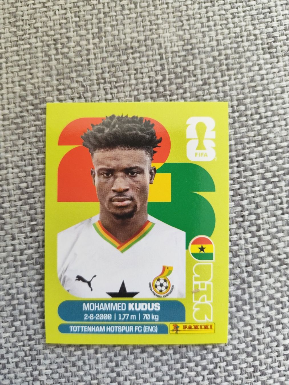 Panini Carte collezionabili: Panini WM 2026 GHA 14, Kudus – Usato da Aarburg venduto da gloeckgloeck