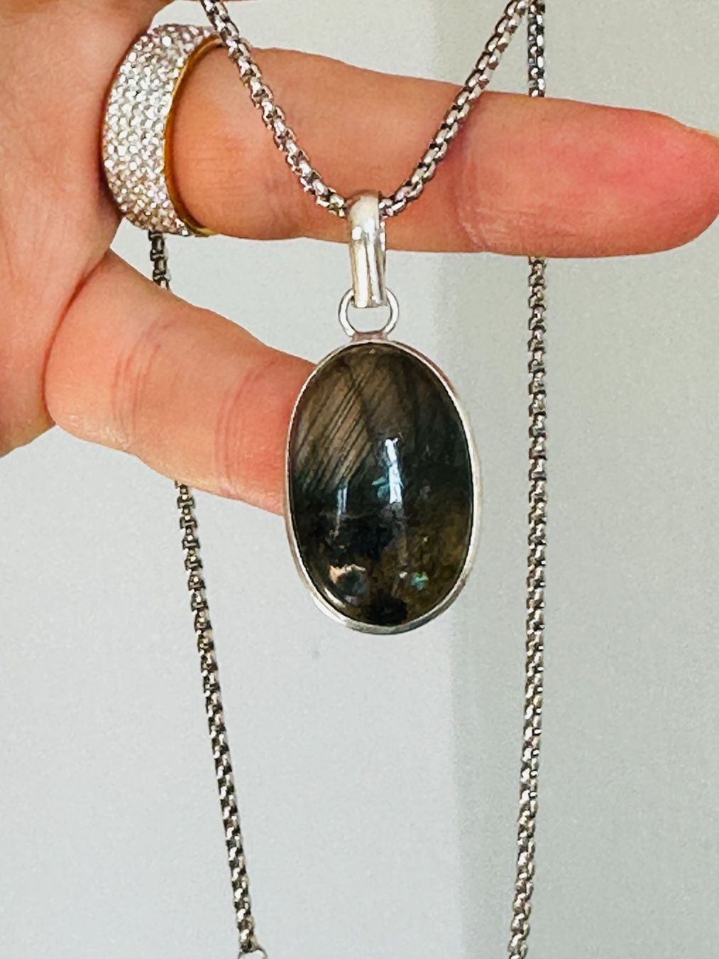 Catenine: Labradorite necklace – Nuovo e nell'imballaggio originale da Genève venduto da AGBERG 5