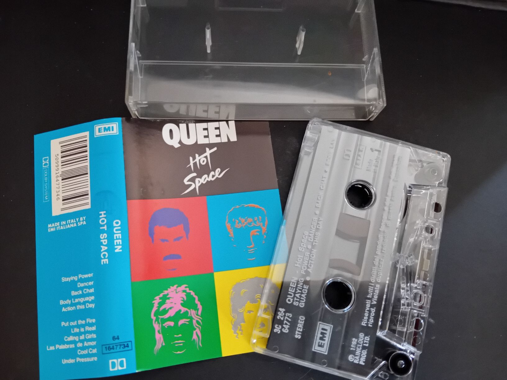 Musicassette: Queen - Hot Space - MC Cassetta originale 1982  – Usato da Biasca venduto da Old_6blh 1