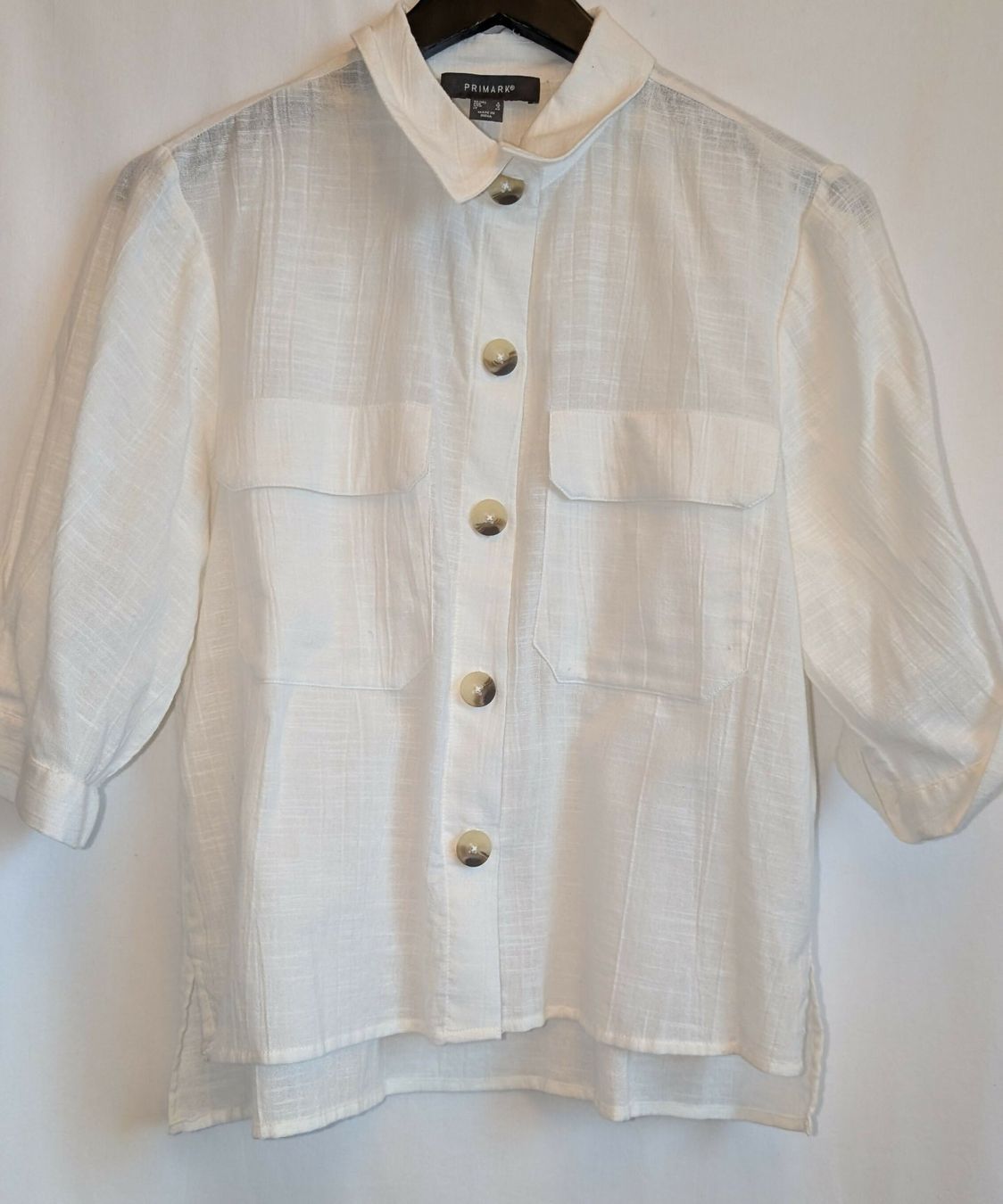 Blusen: Hemd Bluse Leinenstyle weiss Gr. S / M – Neu (gemäss Beschreibung) aus Sarmenstorf von T.Sunl8