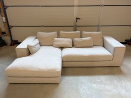 L-Sofa Couch mit Chaiselongue 270x170 Beige