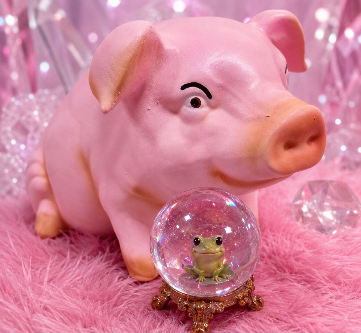 Statuette: Schwein – Nuovo e nell'imballaggio originale da Bern venduto da zwirbelch