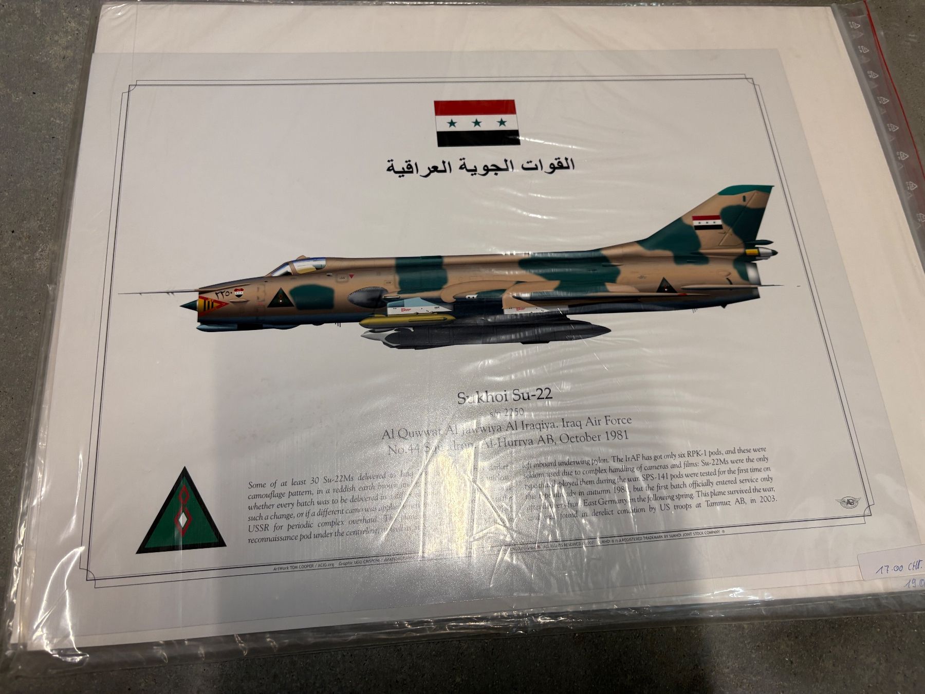 Kit di modellismo & Modellini statici: IRAK AIR FORCE SU-22 PRINT – Usato da MÜHLEDORF/SO venduto da tru_wsv8