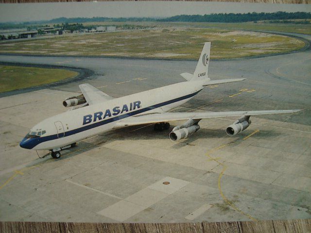 Cartoline postali: Brasair Cargo Boeing 707-351C PP-BRI – Nuovo e nell'imballaggio originale da Thun venduto da Abigboss
