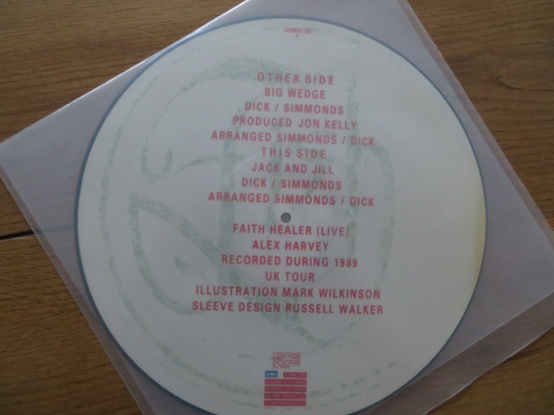 Schallplatten: Big Wedge Picture Disc Vinyl lp – Neu (gemäss Beschreibung) aus Zürich von max_cp5f 1