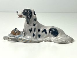 English Setter Fasan Porzellanfigur ROYAL COPENHAGEN, 1965