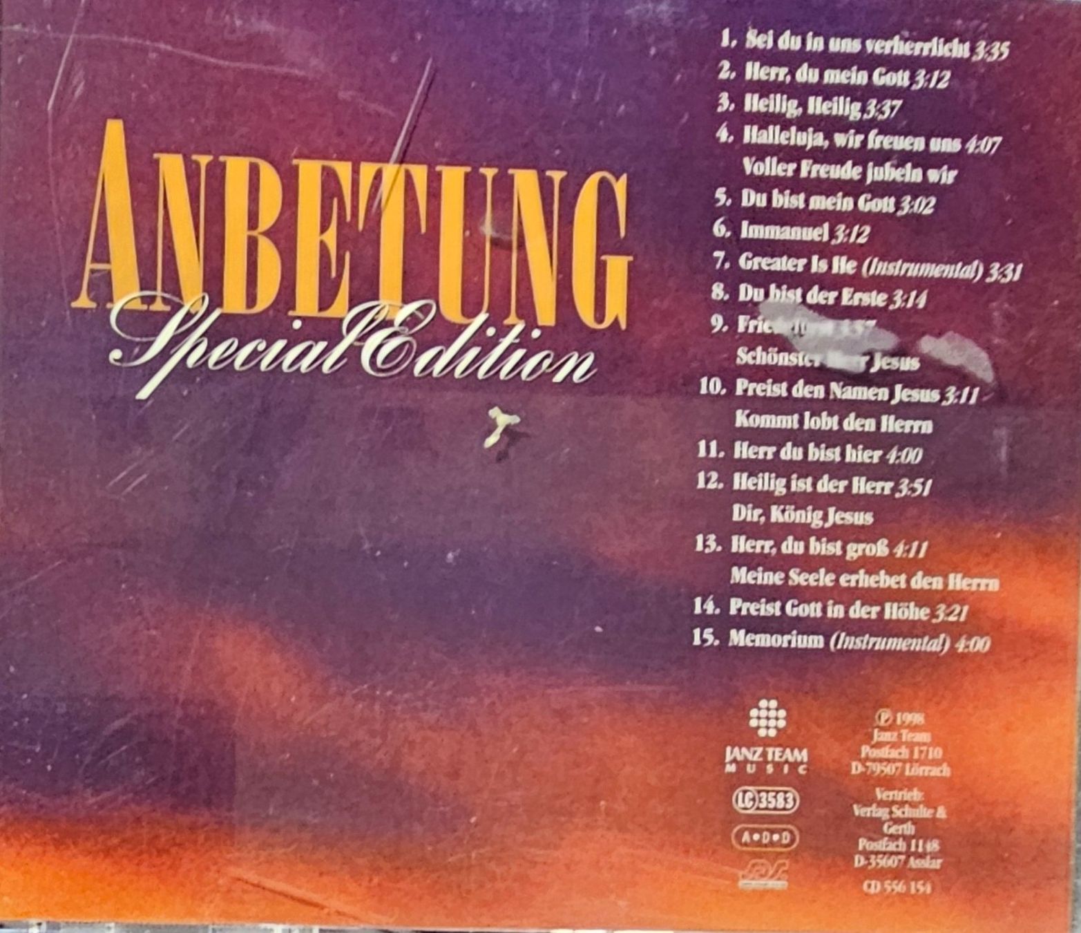 CD: Various - Anbetung Special Edition – Usato da Wahlen b. Laufen venduto da Cg10 2