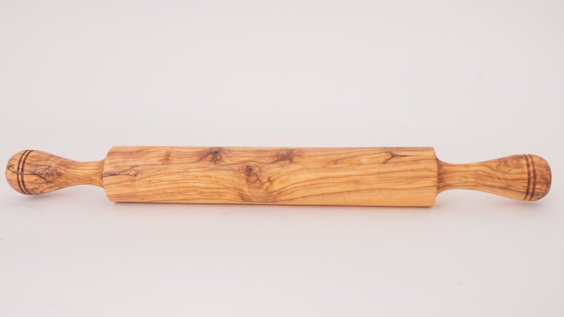 Articoli in legno: Olivenholz Teigrolle – Nuovo e nell'imballaggio originale da Hüntwangen venduto da Elyha