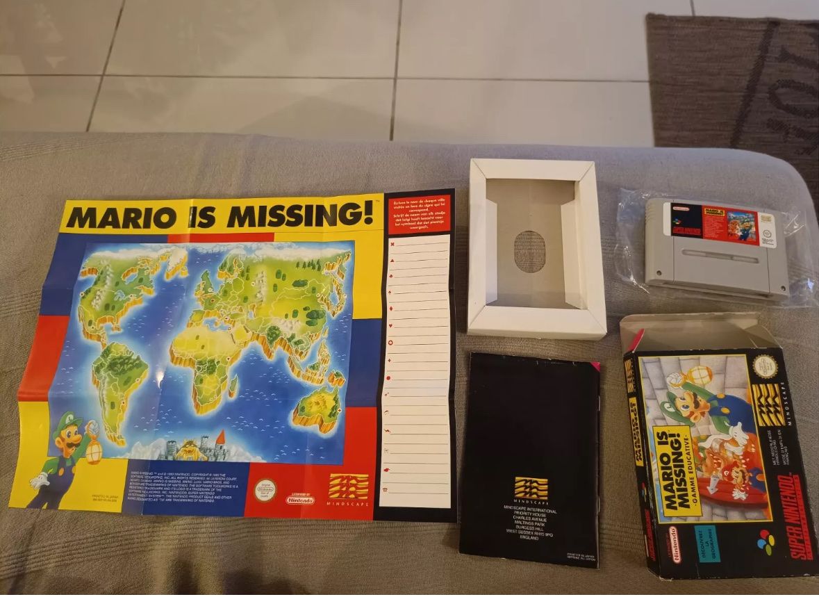 Nintendo Giochi: Super Nintendo Mario Is Missing FAH Mint – Usato da Lausanne venduto da sauvezretrogames