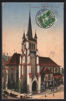 AK Lausanne, L'Eglise St. Francois, 1912