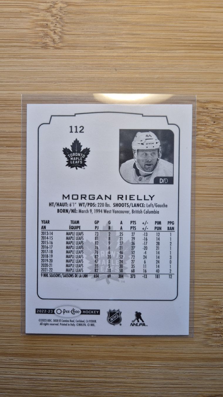 NHL Carte collezionabili: NHL Morgan Rielly Toronto Maple Leafs – Usato da Bellach venduto da paedu-1980 1