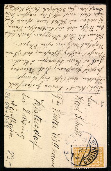 Cartoline postali: Handgemalt: Nachtwächter mit Laterne, H – Usato da Berlin venduto da bartko-reher 1