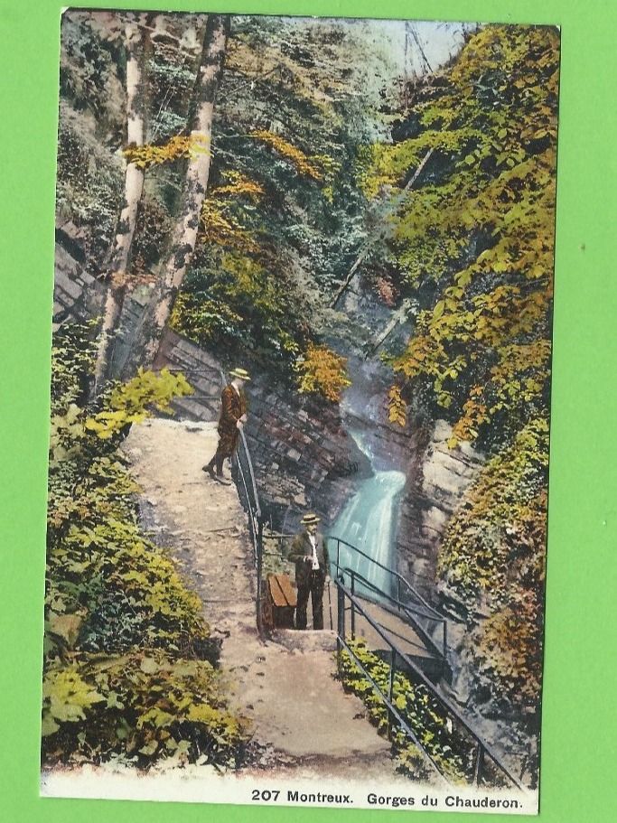 Cartoline postali: Montreux, Gorges du Chauderon – Nuovo (secondo la descrizione) da Zürich venduto da t24_de