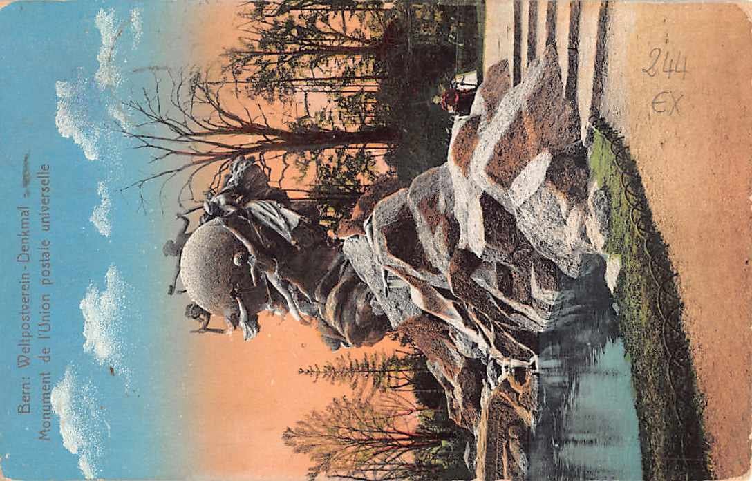 Alle Briefmarken: Alte Ansichtskarte BERN - DAHOMEY 1910 EXOTISCHE Destination – Gebraucht aus Winterthur von SchatzchischtliWinti 1