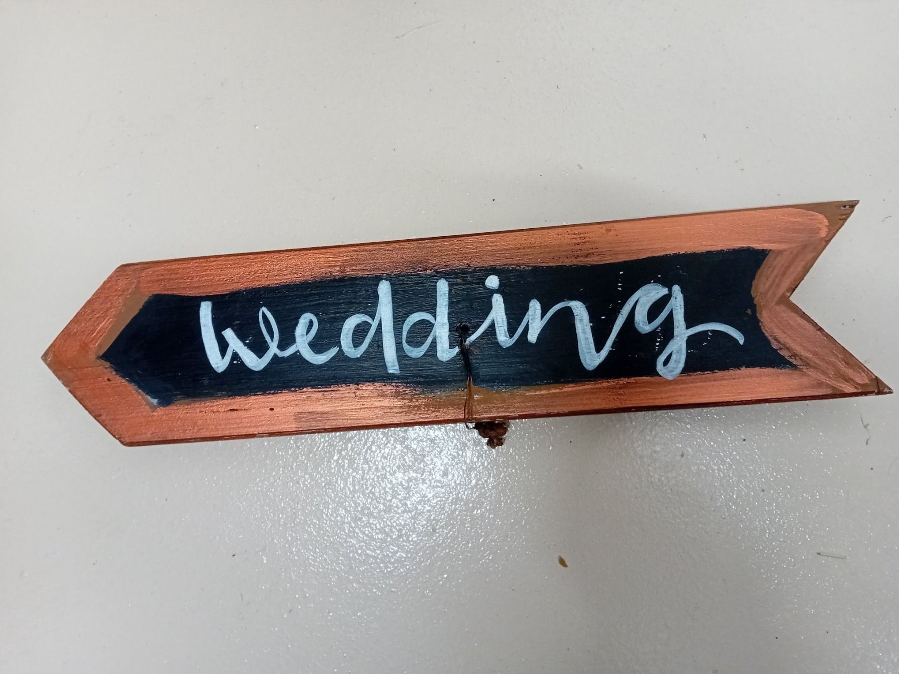 Insegne: WEDDING Wegweiser, Hochzeit, ca. 50 cm – Usato da Berikon venduto da Marilyn
