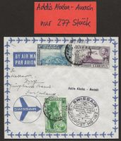 1957 Flugpost MITTELHOLZER / ADDIS ABEBA - AWASH nur 277 Stk