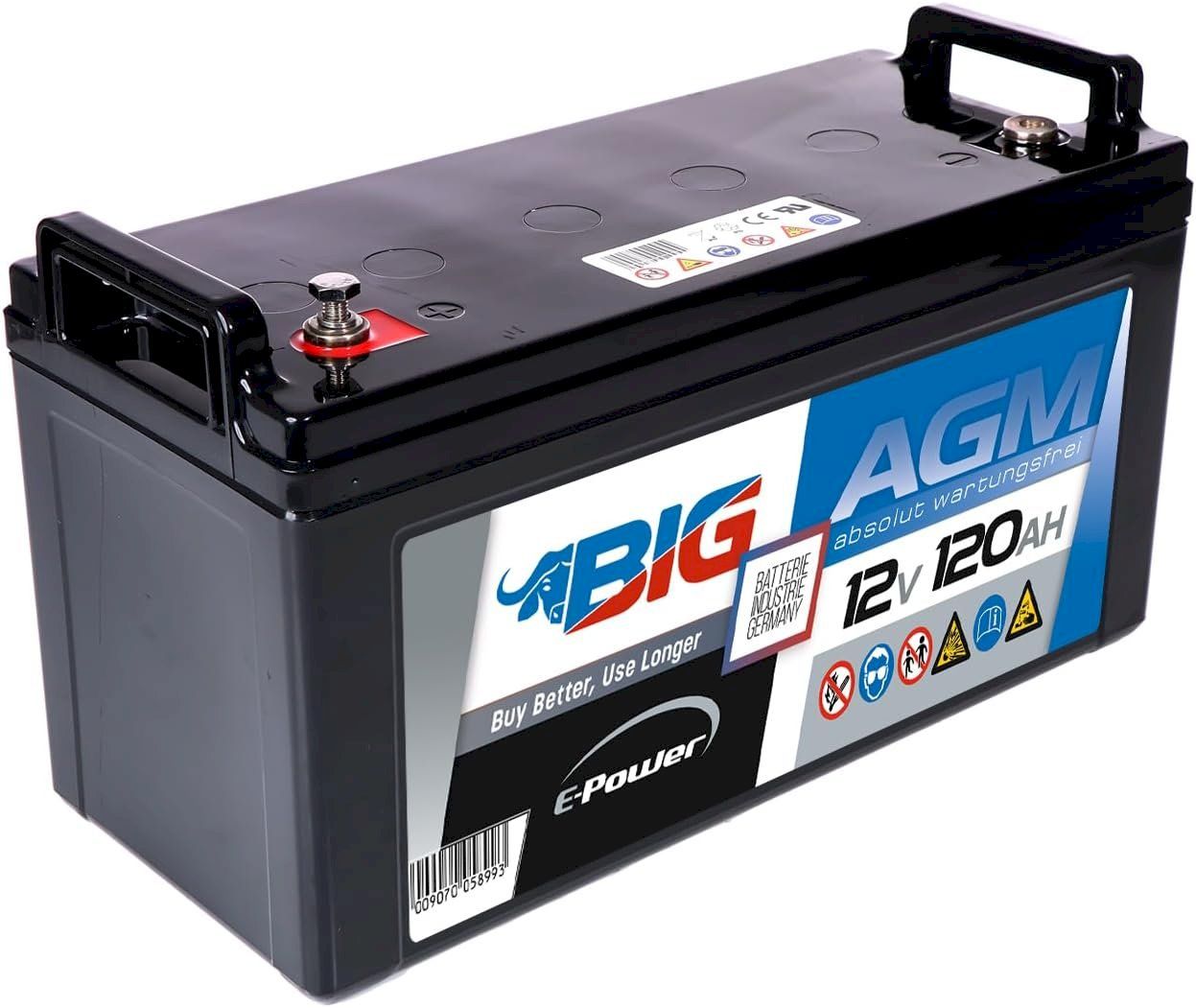 Batterie: BIG E-Power AGM 12V 120Ah – Nuovo e nell'imballaggio originale da Bottighofen venduto da zaap 1