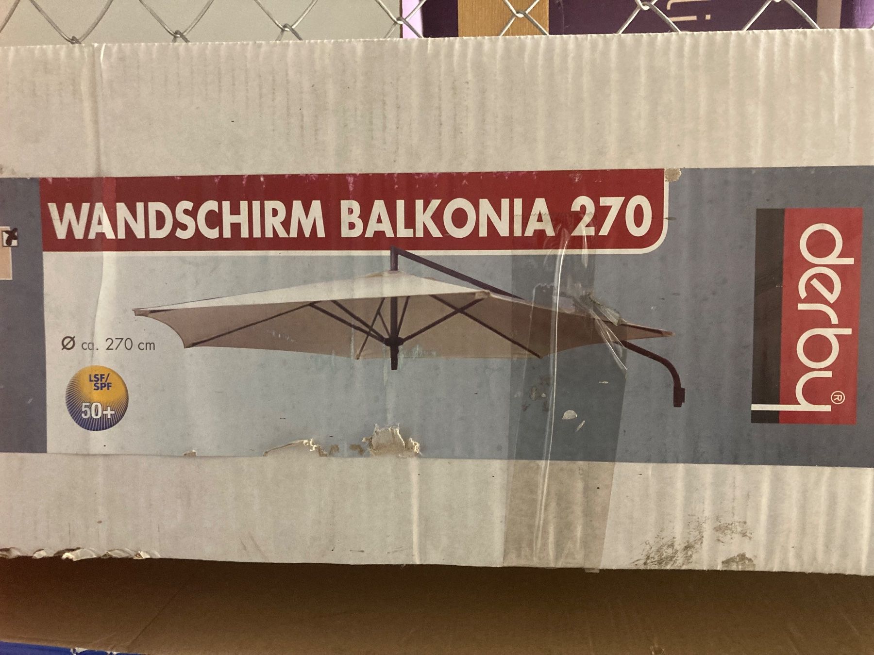 Sonnenschirme: Balkonia 270 Wand und Sonnenschirm Neu – Neu (gemäss Beschreibung) aus Erlenbach im Simmental! von Simmentaler-Perlen