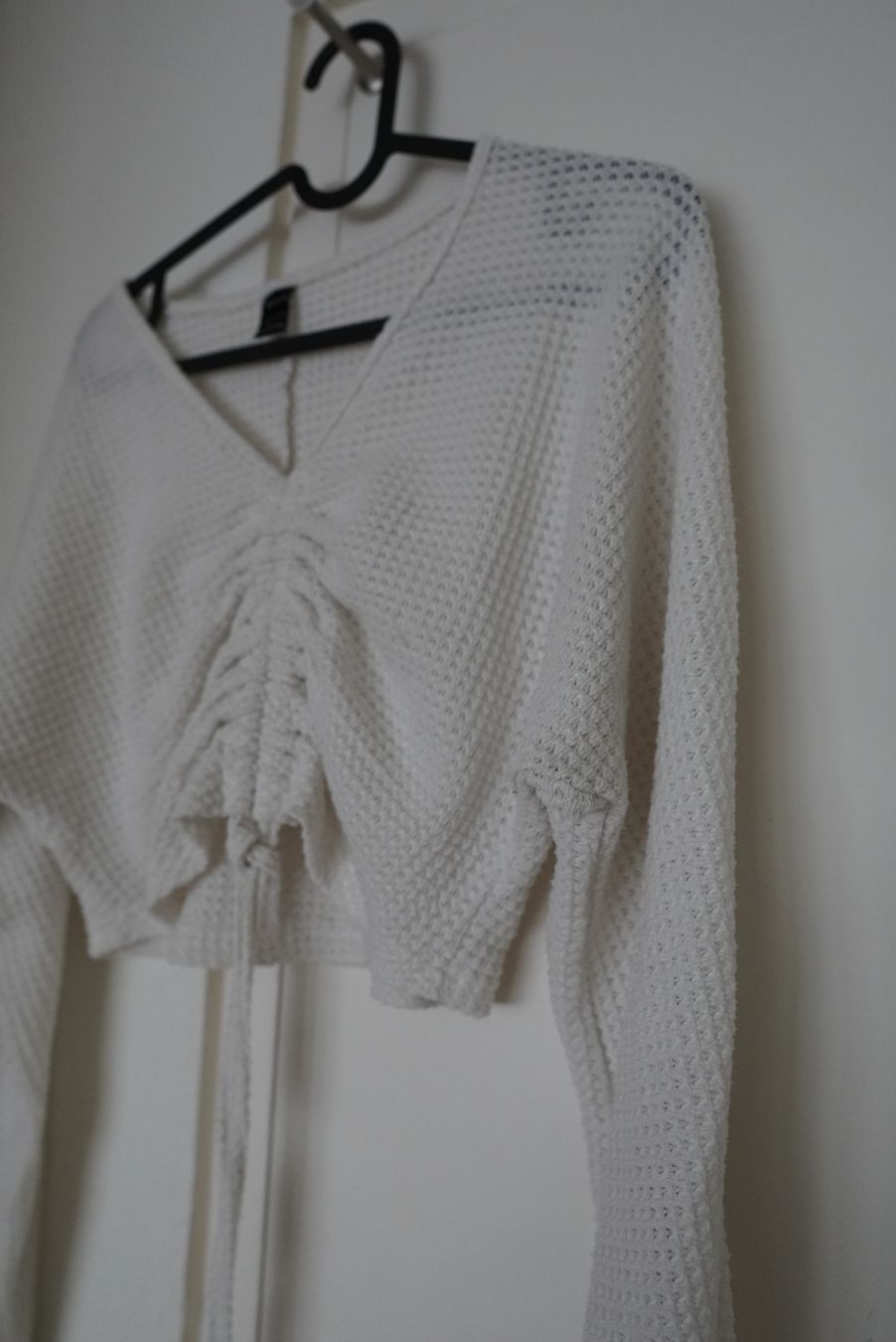 Top: Top blanc texturé à lien – Taille XS – Usato da Onex venduto da Magou_31 3