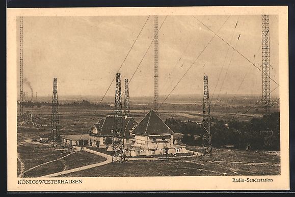 Cartoline postali: Königswusterhausen, Radio-Sendestation – Usato da Berlin venduto da bartko-reher