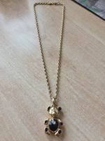 Hübsche Modeschmuck Kette mit Bärenanhänger Neu Länge 48cm 