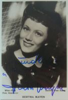 Herta Mayen (1922-2015) Schauspielerin - Autogramm