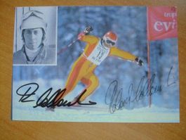 ROLAND COLLOMBIN SKISTAR AUTOGRAMMFOTO RARITÄT