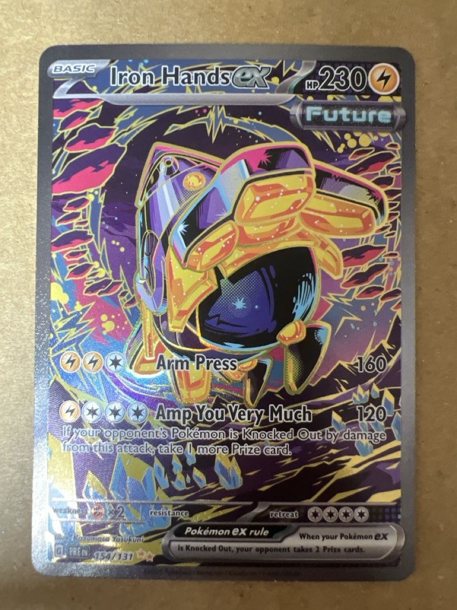 Pokémon Sammelbilder & Trading cards: Iron Hands EX 154/131 SIR Prismatic Evolution Englisch – Neu (gemäss Beschreibung) aus Goldau von ecko08