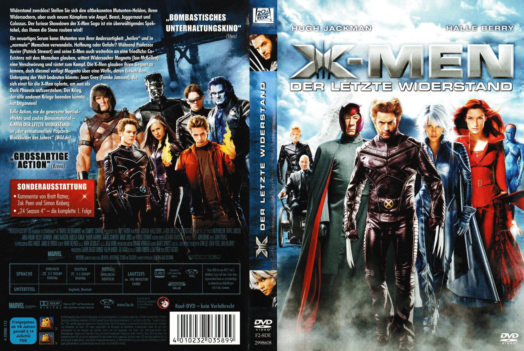Tutti i DVDs: DVD - X-Men - Der letzte Widerstand – Usato da Langnau am Albis venduto da MediaRescuerKeLoX