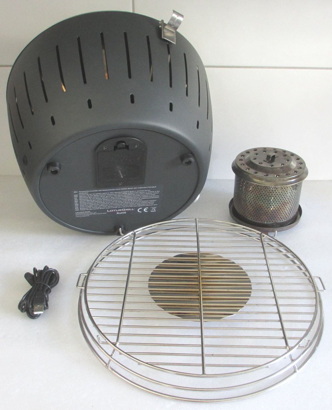 Lotusgrill Grills: LotusGrill S, orig, Typ G280, Farbe anthrazit, mit USB, TOP – Neu (gemäss Beschreibung) aus Ostermundigen von Schnubi86 3