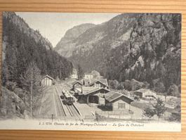 Antike Ansichtskarte SUISSE Chemin de Fer Martigny-Châtelard