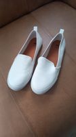 Slip in/Mokassin weiss gr 38